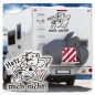 Preview: Wohnmobil Aufkleber Katze Peace Chillkatze Hetz mich nicht! Caravan WoMo239ace Chillkatze Hetz mich nicht! Caravan WoMo238