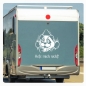 Preview: Wohnmobil Aufkleber Panda lustig Hetz mich nicht!  Caravan Wohnwagen Sticker WoMo434