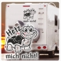 Preview: Wohnmobil Aufkleber Schildkröte Hetz mich nicht! WoMo Caravan Aufkleber Sticker WoMo121