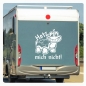 Preview: Wohnmobil Aufkleber Schildkröte Hetz mich nicht! WoMo Caravan Aufkleber Sticker WoMo121