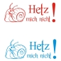 Preview: Hetz mich nicht! Autoaufkleber Schnecke Sticker Aufkleber mich A4103