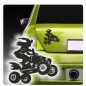 Preview: Auto Aufkleber Hexe auf Quad Sticker Tattoo Hexe Witch clickstick A4096