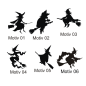 Preview: Hexe Hexen Witch Aufkleber Auto PC Deko Sticker Tattoo Gothic A047