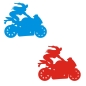 Preview: Aufkleber Hexe Motorrad Auto Autoaufkleber Sticker A2043