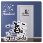 Preview: Türaufkleber Küche Hexenküche Eule Wandaufkleber Aufkleber Sticker T447