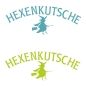 Preview: Hexenkutsche Hexen Auto Aufkleber Sticker Hexe A1023