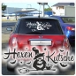 Preview: Auto Aufkleber Hexenkutsche Hexen Kutsche Hexe Autoaufkleber Sticker A4027