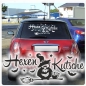 Preview: Auto Aufkleber Hexenkutsche Hexen Kutsche Hexe Autoaufkleber Sticker A4027