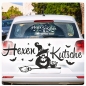 Preview: Auto Aufkleber Hexenkutsche Hexen Kutsche Hexe Autoaufkleber Sticker A4027