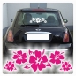 Preview: Hibiskus Blumen Blume Auto Aufkleber Surfboard Sticker A1044