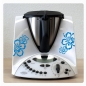 Preview: Hibiskus Blumen Aufkleber Sticker f.ür Thermomix TM 31 TH810