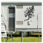 Preview: Wohnmobil Aufkleber Hibiskus Blumen Gecko Echse WoMo Caravan Aufkleber Sticker WoMo404