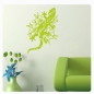 Preview: Wandtattoo Hibiskus Gecko Gekko Echse Wandaufkleber Wandsticker W4000