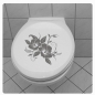 Preview: Hibiskus Blumen Blüten WC Deckel Aufkleber Toilettendeckel TDA035
