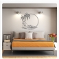 Preview: Wandaufkleber Aufkleber Palme Hibiskus Hawaii  Wandtattoo W067