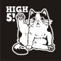 Preview: High Five 5 Katzenstreching Katze Kitty Kätzchen Autoaufkleber Auto Aufkleber Sticker A762