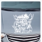 Preview: Auto Aufkleber Schottisches Hochlandrind Highland Rind Cattle Kyloe  Sticker Autoaufkleber A4218