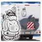 Preview: Hippo Nilpferd Taucher Urlaub Wohnmobil Aufkleber Wohnwagen Sticker WoMo315