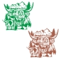 Preview: Wohnmobil Aufkleber Schottisches Hochlandrind Highland Rind Cattle Kyloe Sticker WoMo436