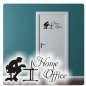 Preview: Home Office Wandtattoo Türaufkleber Büro Tür Aufkleber T268