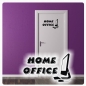 Preview: Home Office Türaufkleber Tür Aufkleber Wandtattoo Büro T075