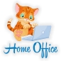 Preview: Türaufkleber Home Office Katze Büro Digitaldruck Wandtattoo Türtattoo DT048