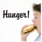 Preview: Wandtattoo Hunger Wandaufkleber Küche Essen W837