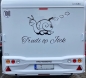 Preview: Name op Jöck Schnecke Schneckenhaus Wohnmobil Aufkleber Wohnwagen Sticker Caravan WoMo179