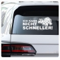 Preview: Ich kann nicht schneller Auto Aufkleber Schildkröte Sticker A1181