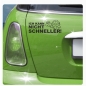 Preview: Ich kann nicht schneller Auto Aufkleber Schildkröte Sticker A1181