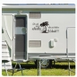 Preview: Chillkröte - Urlaub - Ihr seid zwar schneller- aber wir haben Urlaub - Wohnmobil Aufkleber Wohnwagen Sticker Caravan WoMo017