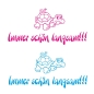 Preview: Immer schön langsam! Autoaufkleber Schildkröte Schnecke Sticker A1215