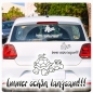 Preview: Immer schön langsam! Autoaufkleber Schildkröte Schnecke Sticker A1215