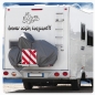 Preview: Wohnmobil Aufkleber Immer schön langsam Turtle Wohnwagen Sticker WoMo Caravan WoMo012