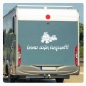 Preview: Wohnmobil Aufkleber Immer schön langsam Turtle Wohnwagen Sticker WoMo Caravan WoMo012