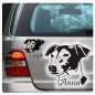 Preview: Jack Russell Hundeaufkleber Auto Aufkleber Autoaufkleber Sticker A1128