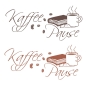 Preview: Wandtattoo Kaffee Pause Coffee Time Wandaufkleber Küche Essen Tasse W766