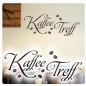Preview: Kaffee Treff Coffee Wandtattoo Küche Wandaufkleber W626