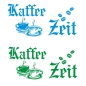 Preview: Kaffee Zeit Wandtattoo Wandaufkleber Küche Coffee W970