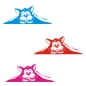 Preview: Briefkastenaufkleber Katze Kätzchen Sticker Aufkleber Sticker B005