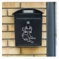 Preview: Briefkastenaufkleber Coole Katze Kätzchen Aufkleber B017
