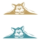 Preview: Katze Kühlschrankaufkleber Aufkleber Wandtattoo K019