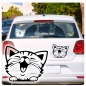 Preview: Katze Kitty Kätzchen Autoaufkleber Auto Aufkleber Sticker A776
