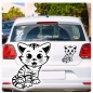 Preview: Katze Kitty Kätzchen Autoaufkleber Auto Aufkleber Sticker A778