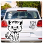 Preview: Katze Kitty Kätzchen Autoaufkleber Auto Aufkleber Sticker A779