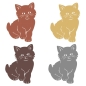 Preview: Katze Wandtattoo Kätzchen Wandaufkleber Kitty Sticker W011