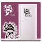 Preview: Mädchen Name Katze Tür Aufkleber Wandtattoo Türaufkleber Kätzchen Sticker T314