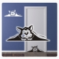 Preview: Katze Kätzchen Wandtattoo Türaufkleber Aufkleber Sticker BAD T144