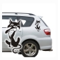 Preview: 2 er SET Katze Katzen Auto Aufkleber Sticker A1020