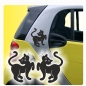 Preview: 2 Katze Katzen Autoaufkleber Aufkleber Sticker A502